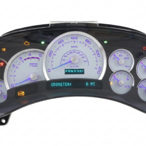 2005 DIESEL Chevrolet Silverado, GMC SIERRA Instrument Panel Cluster White Overlay