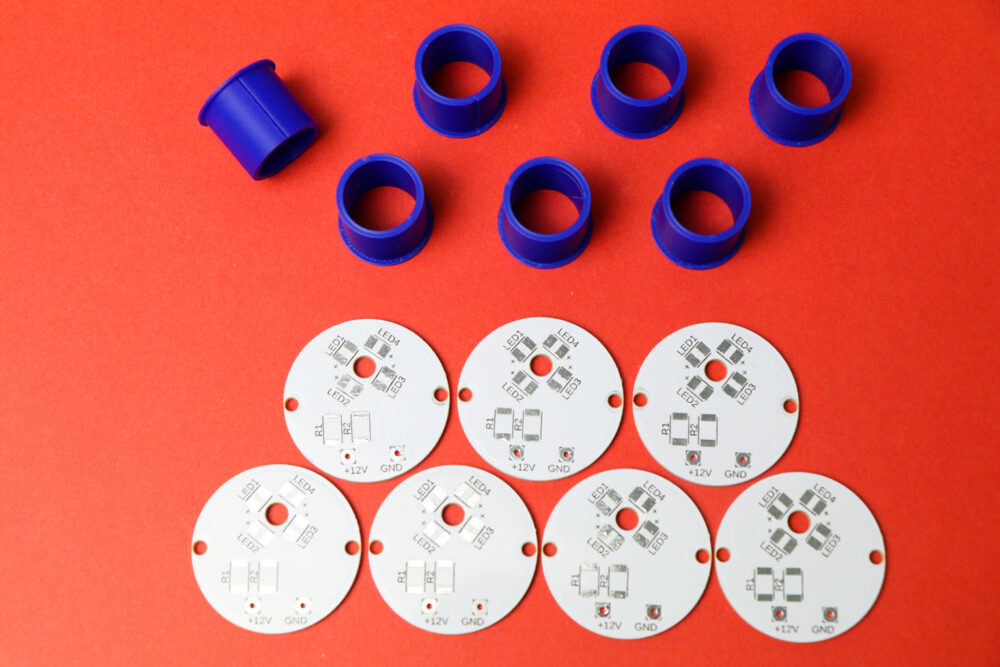 LRP (6 of 18)-0006 Speedometer Needle Glow LED PCB Upgrade Kit 7pcs Dual Circuit 3528