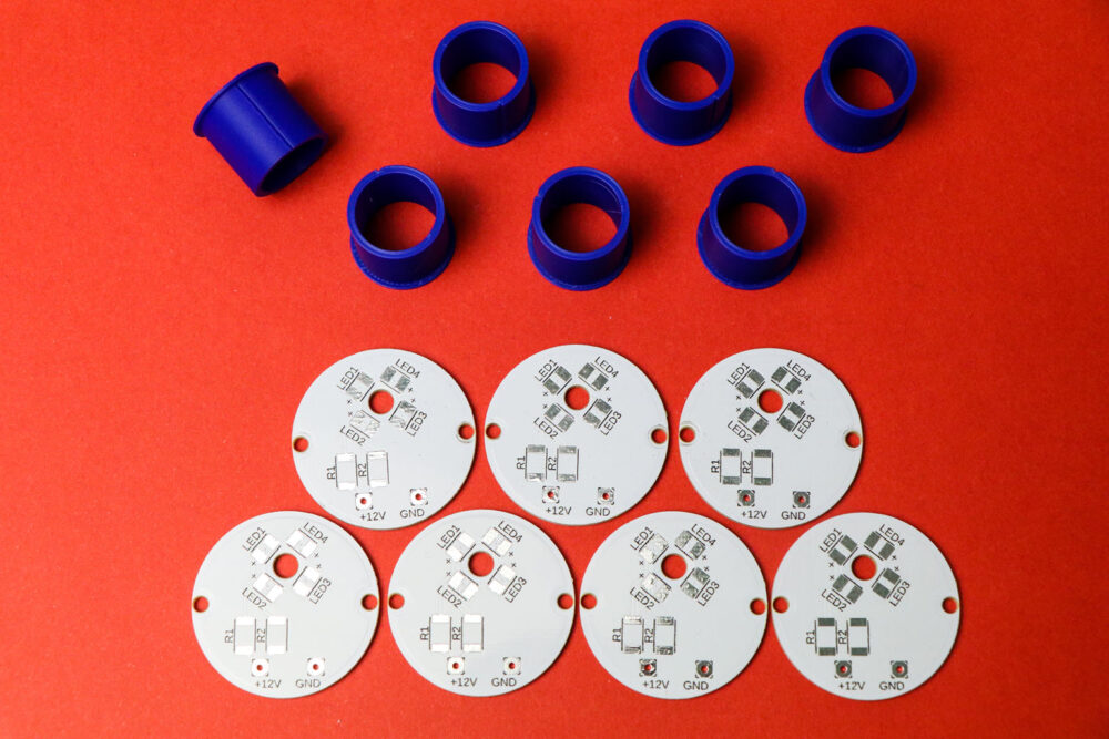 LRP (7 of 18)-0007 Speedometer Needle Glow LED PCB Upgrade Kit 7pcs Dual Circuit 3528