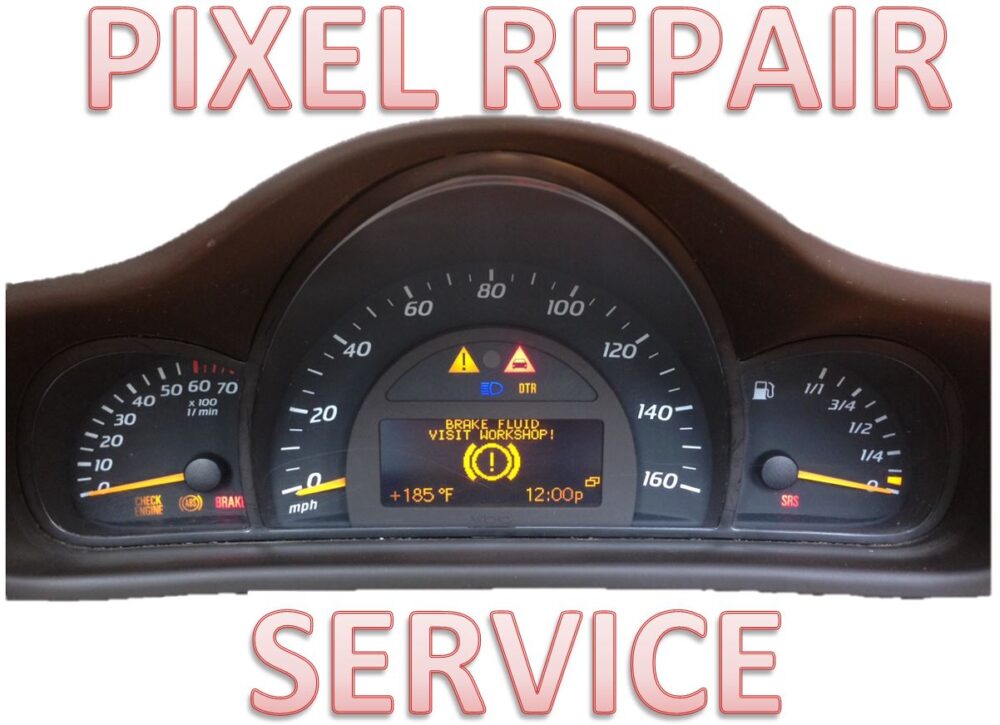 Mercedes C-class W203 G-class W463 Instrument Cluster LCD Display Pixel Repair Service
