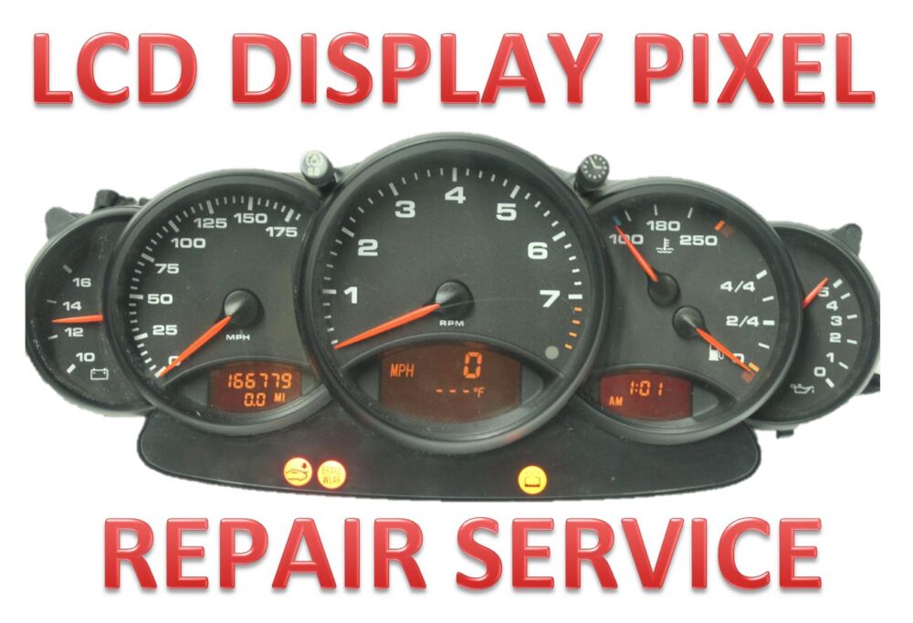 Porsche 911 (996) Boxter (986) Instrument Cluster LCD Display Pixel Repair Service