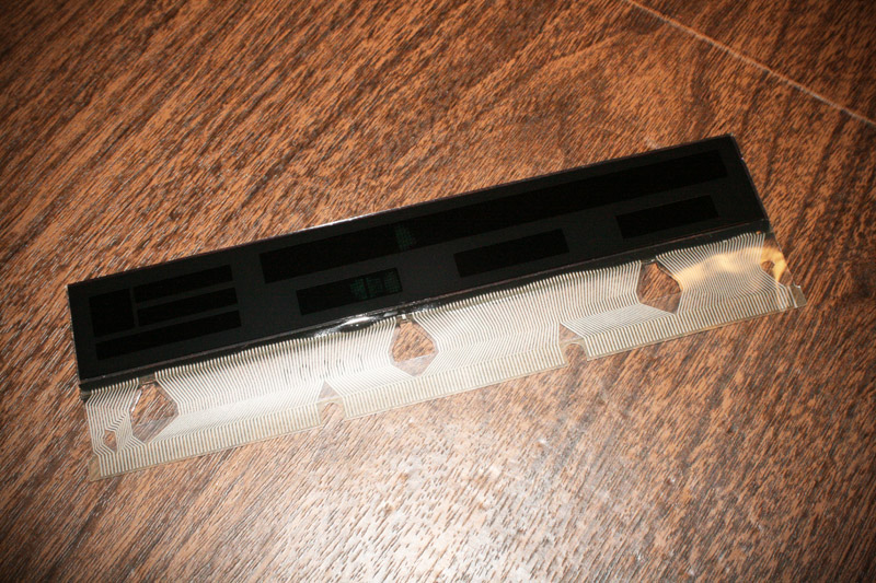 BMW E38, E39, E53 LCD Display for HIGH Instrument Cluster w/ "silver" ribbon cable