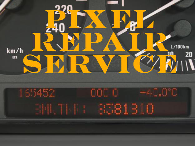 BMW E39 E38 E53 INSTRUMENT CLUSTER AND MID RADIO PIXEL REPAIR SERVICE COMBO