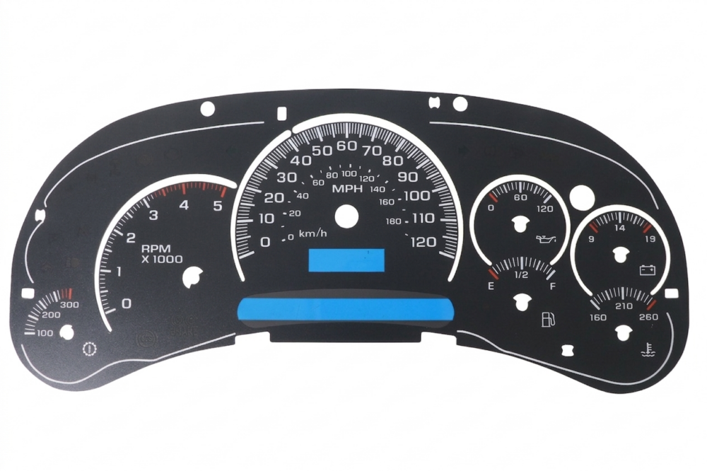 03-05 Chevrolet Silverado & GMC Sierra Duramax Diesel Standard 7-gauge overlay