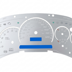 stainless imitation look overlay