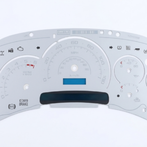 03-05 Chevrolet & GMC 7-gauge overlay Silver Escalade style LED Compatible version