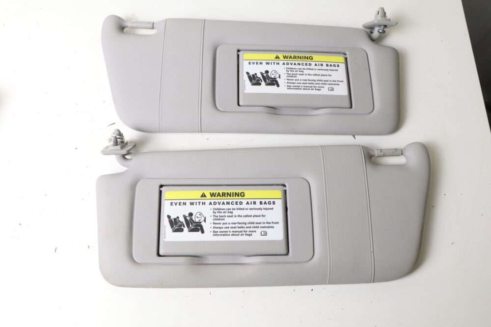 03-05 W209 Mercedes Clk350 Sun Visor Sunvisor Left & Right Side Light Gray Pair