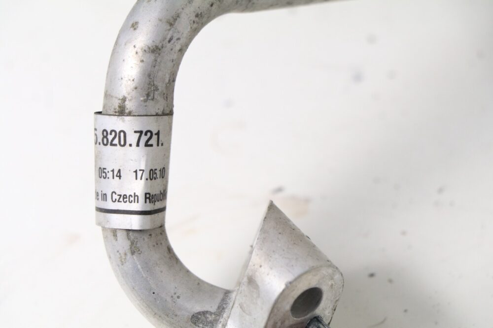 57-1200.jpg 11-18 Porsche Cayenne S 4.8l V8 958 AC A/C Air Conditioning Discharge Hose OEM