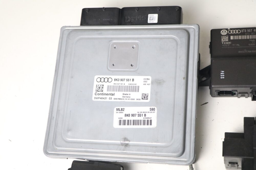 OEM Audi S4 B8 2011 Engine Computer ECU Cluster Remote Key Lock Cylinder Set