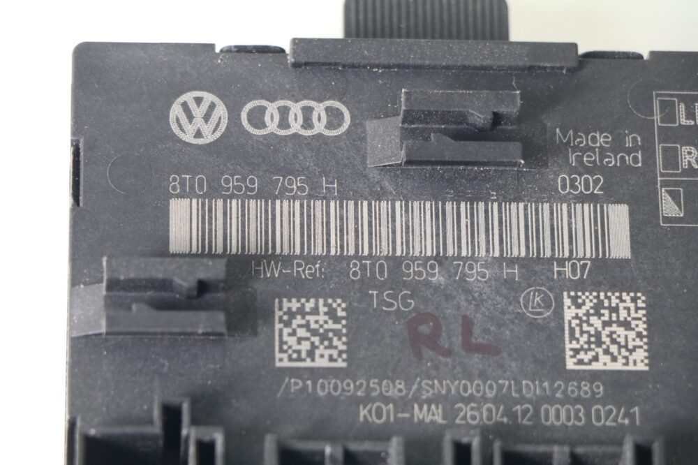 2012-2013 Audi A4 S4 Left Or Right Rear Door Control Module OEM #2