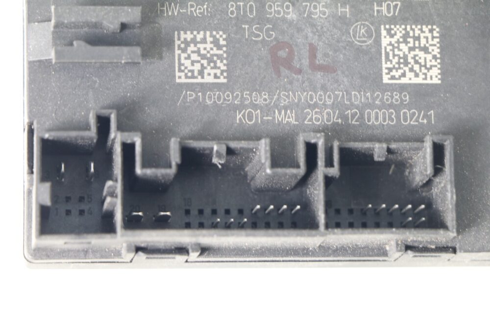 2012-2013 Audi A4 S4 Left Or Right Rear Door Control Module OEM #2