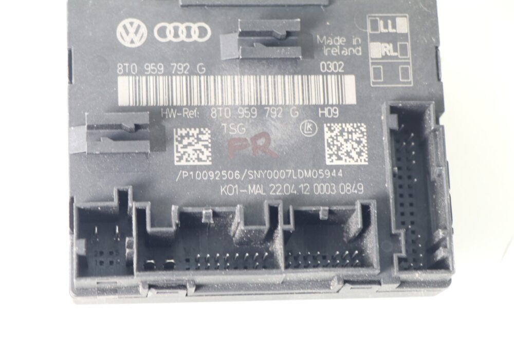 2012-2013 Audi A4 S4 Front Right Passenger Door Control Module OEM