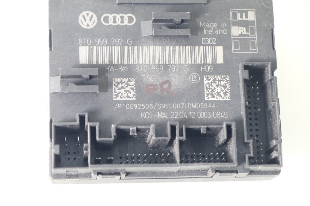2012-2013 Audi A4 S4 Front Right Passenger Door Control Module OEM