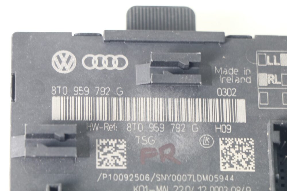 2012-2013 Audi A4 S4 Front Right Passenger Door Control Module OEM