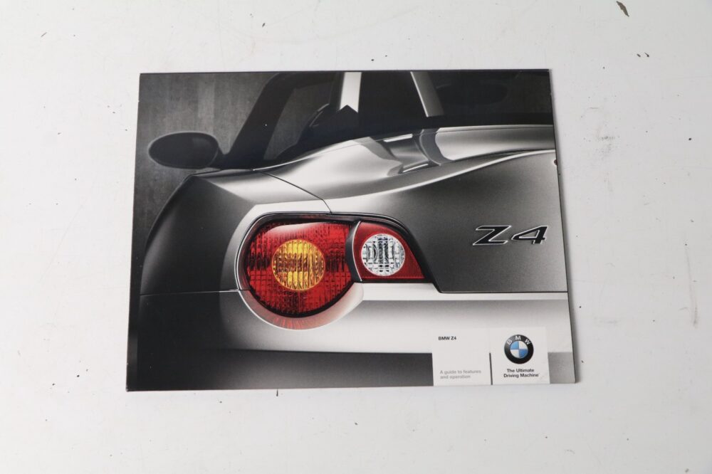 03 BMW E85 Z4 2.5l 3.0l Owners User Manual Guide Booklet Case Cover Set OEM