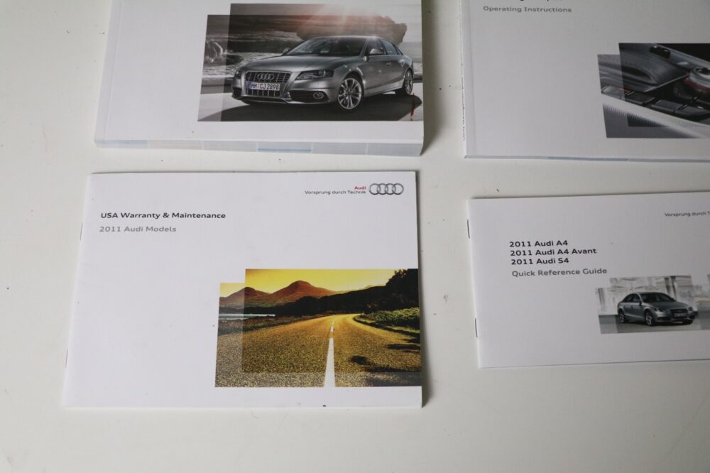 2011 Audi S4 Handbook Owners Manual Mmi Audio Qrg Wallet Pack OEM