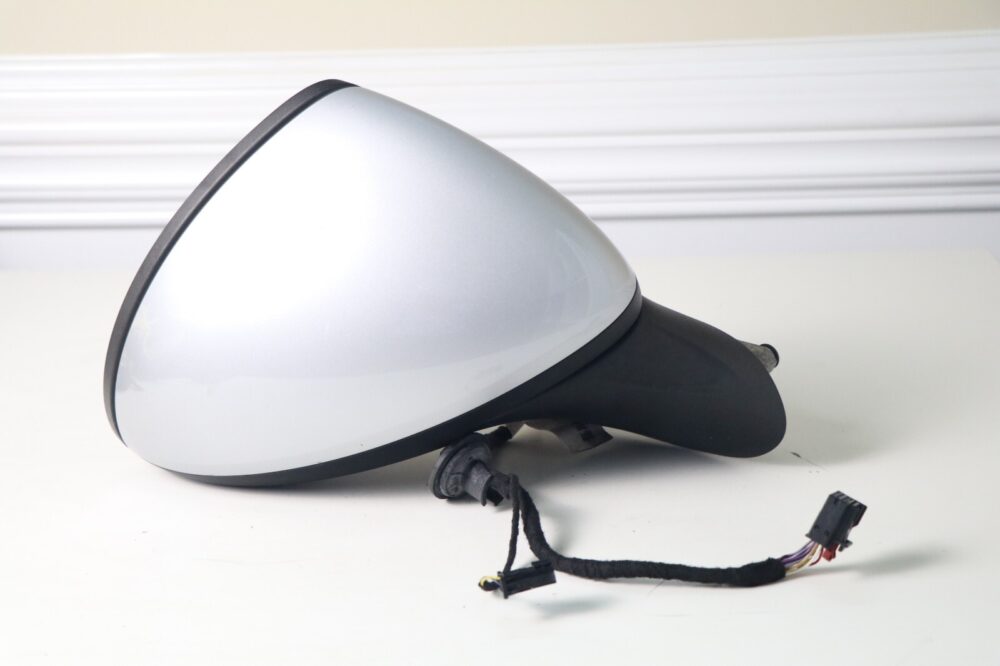 11 - 14 Porsche Cayenne Door Mirror Right Passenger Silver Blind Spot Power Fold
