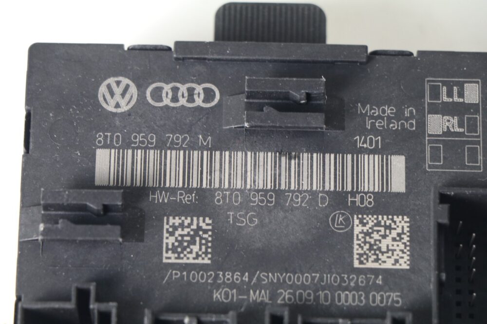 2009-2012 Audi A4 S4 Front Right Passenger Door Control Module OEM