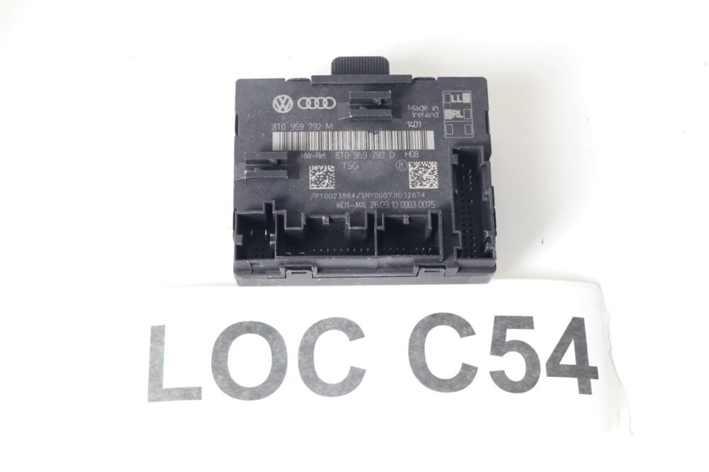 2009-2012 Audi A4 S4 Front Right Passenger Door Control Module OEM