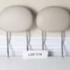 03-04 Mercedes W209 Clk500 Clk550 Passive Front Seat Head Rest Left Right Beige