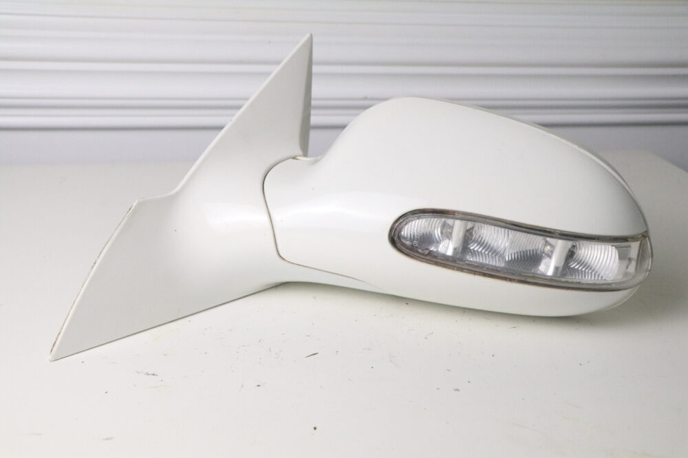 57-2972.jpg 04-09 Mercedes W209 Driver Left Side View Door Power Mirror Housing White C960