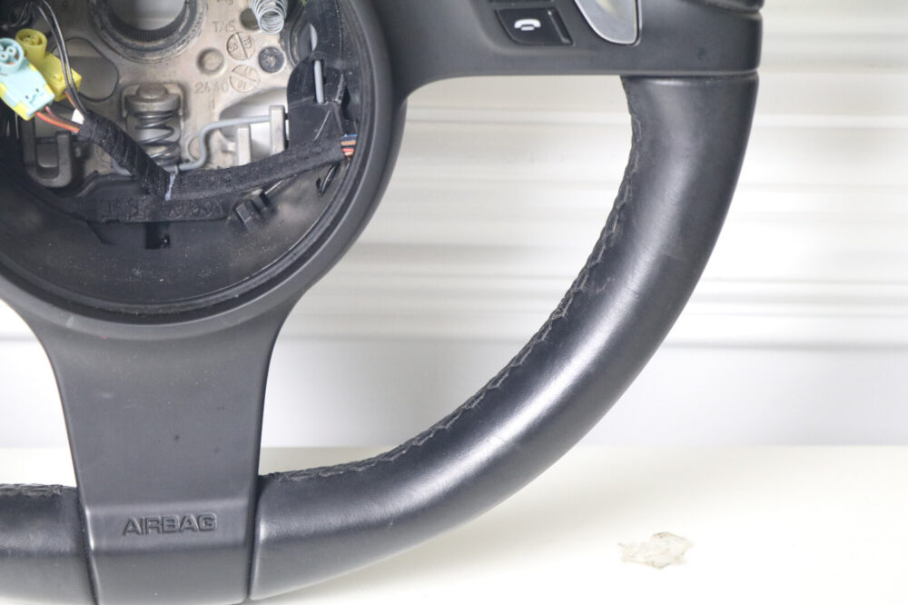2010-2016 Porsche Panamera Cayenne Steering Wheel W/ Control Switches Black OEM