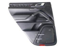 11-18 Porsche Cayenne 958 S Rear Left Side Interior Door Panel Black OEM