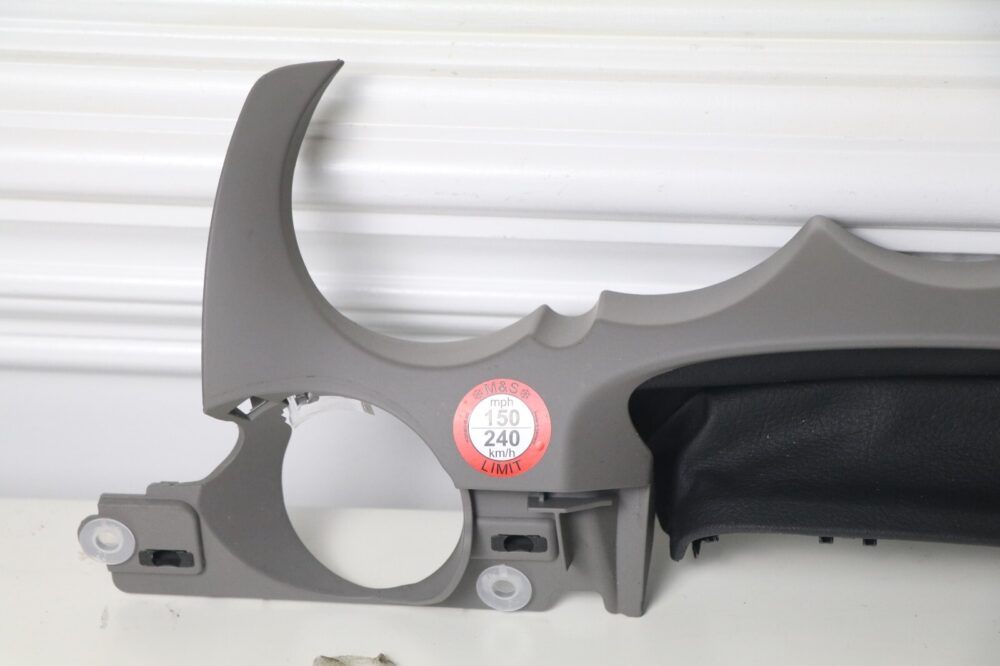 11-18 Porsche Cayenne 958 Turbo Lower Instrumental Cluster Cover Trim Gray OEM