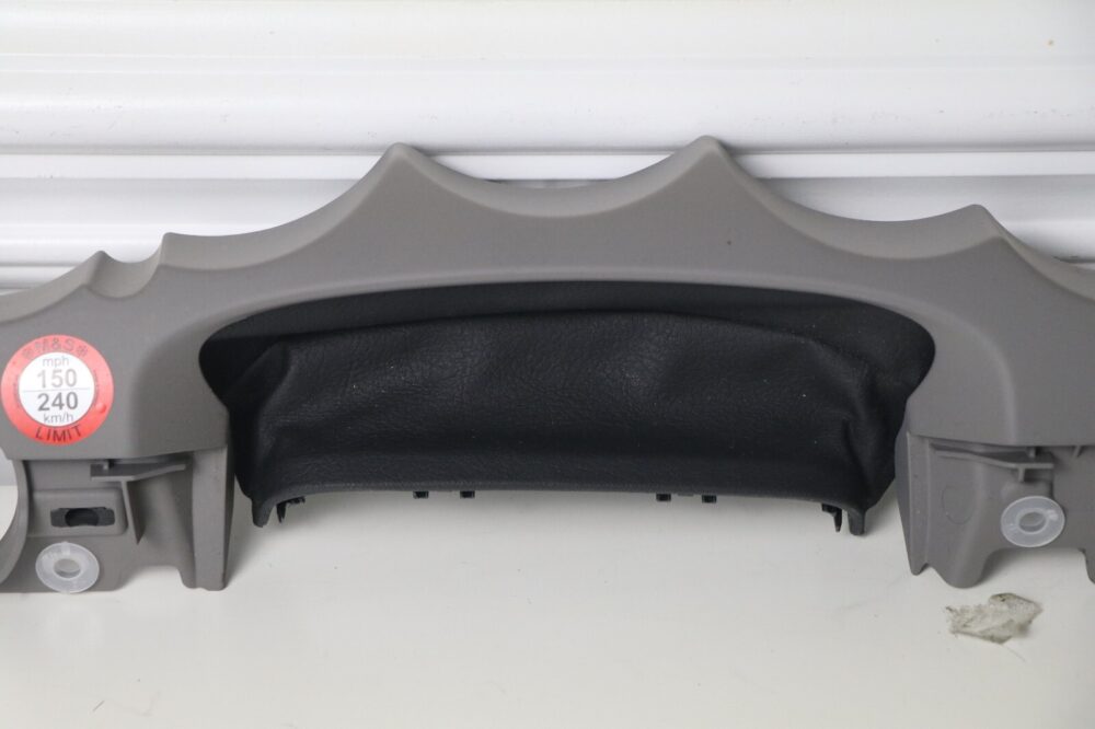 11-18 Porsche Cayenne 958 Turbo Lower Instrumental Cluster Cover Trim Gray OEM