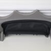 11-18 Porsche Cayenne 958 Turbo Lower Instrumental Cluster Cover Trim Gray OEM