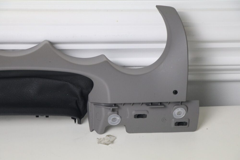 11-18 Porsche Cayenne 958 Turbo Lower Instrumental Cluster Cover Trim Gray OEM