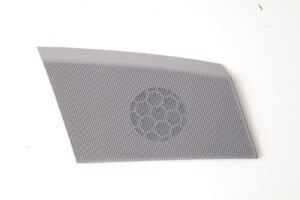 11-18 Porsche Cayenne Dash Dashboard Right Side Speaker Grille Cover Gray OEM