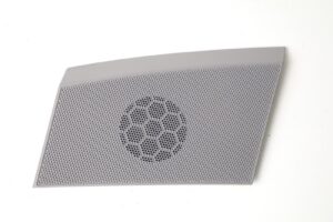 11-18 Porsche Cayenne Dash Dashboard Left Side Lh Speaker Grille Cover Gray OEM