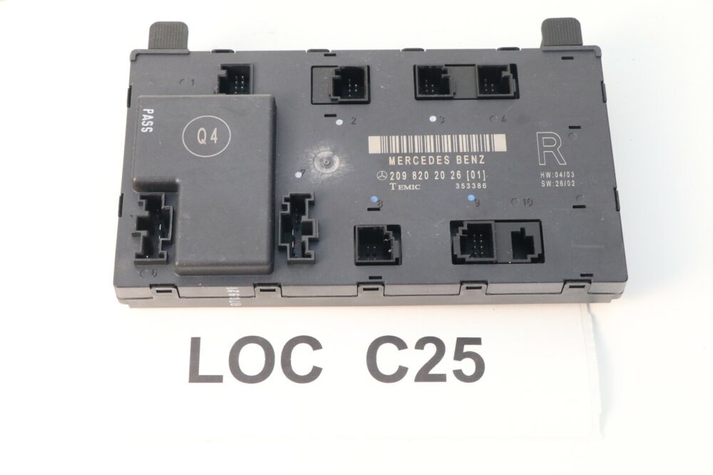 03-09 Mercedes W209 Clk350 Front Passenger Right Door Panel Control Module Rh #9