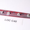 03-09 Mercedes W209 Clk-class Rear Right Quarter Exterior Trim Molding Red C590
