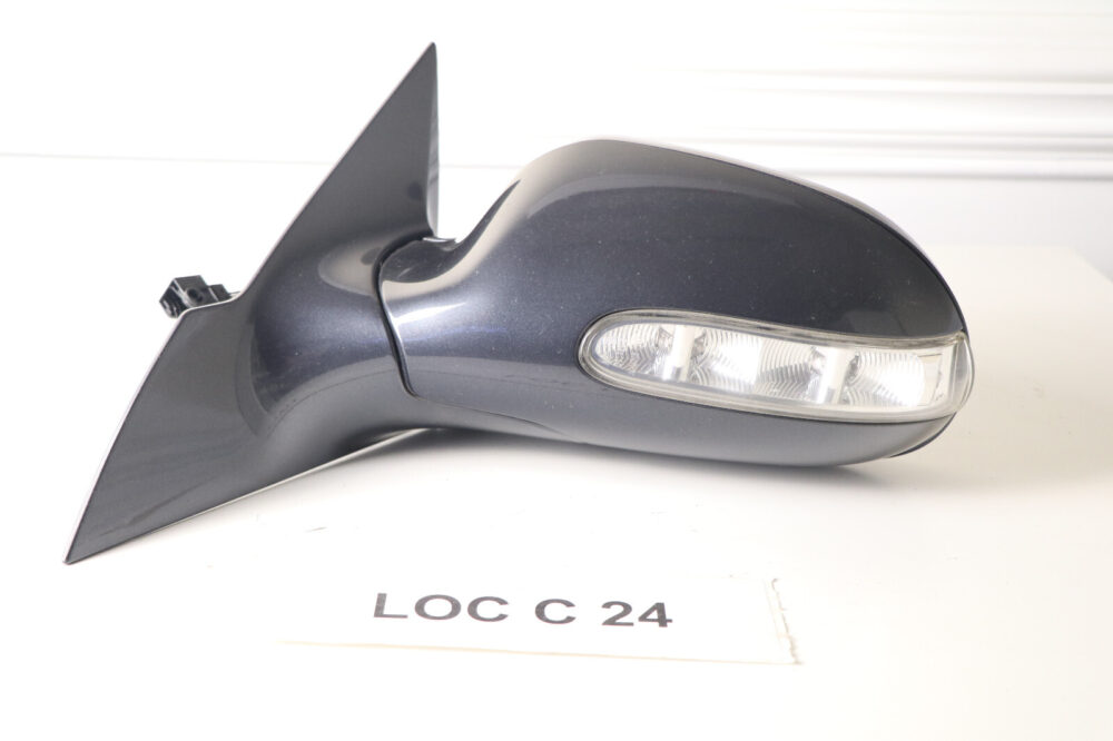 04-09 Mercedes W209 Driver Left Side View Door Power Mirror Housing Gray C755