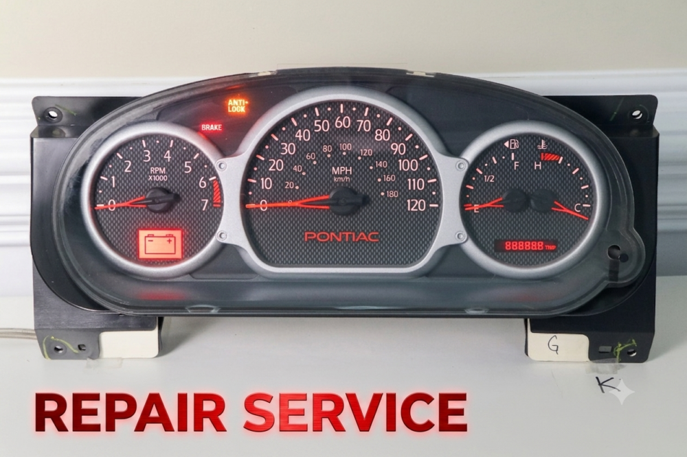 Rebuild Service For 01-05 Pontiac Aztek Instrument Panel Cluster Speedometer
