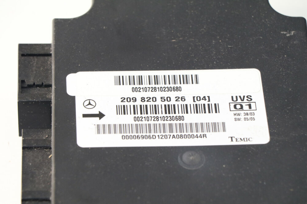 05-09 Mercedes W209 Clk320 Clk500 Clk550 Roof Top Control Module Computer OEM #2