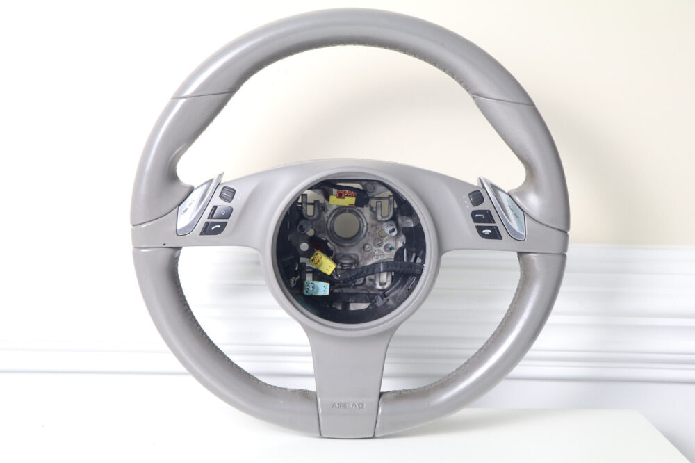 2010-2016 Porsche Panamera Cayenne Steering Wheel W/ Control Switches Gray OEM
