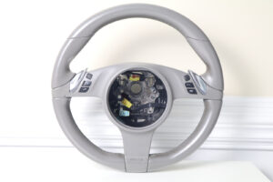 2010-2016 Porsche Panamera Cayenne Steering Wheel W/ Control Switches Gray OEM