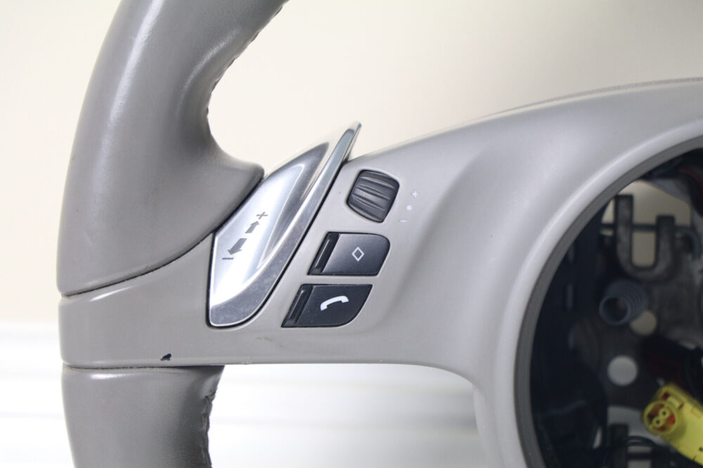 2010-2016 Porsche Panamera Cayenne Steering Wheel W/ Control Switches Gray OEM