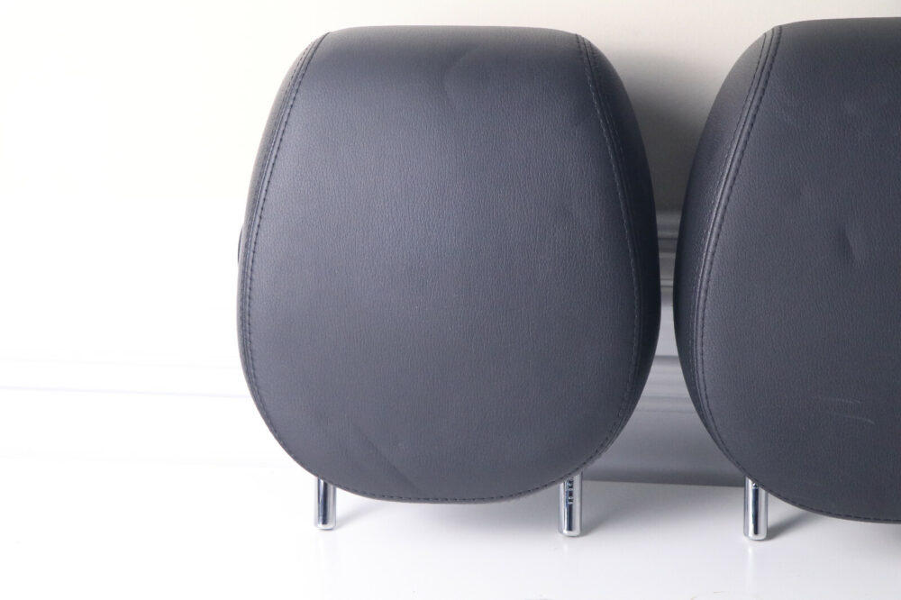 57-686.jpg 03 -10 Porsche Cayenne Front Left Right Driver Passenger Black Headrest OEM