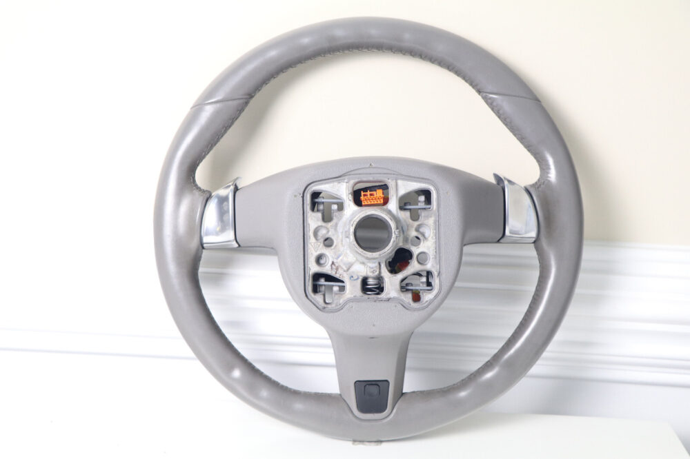 2010-2016 Porsche Panamera Cayenne Steering Wheel W/ Control Switches Gray OEM