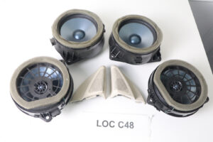 57-849.jpg 05-09 Mercedes W209 Clk550 Clk350 Rh Lh Door Audio Sound Speaker Set Of 6 Pcs
