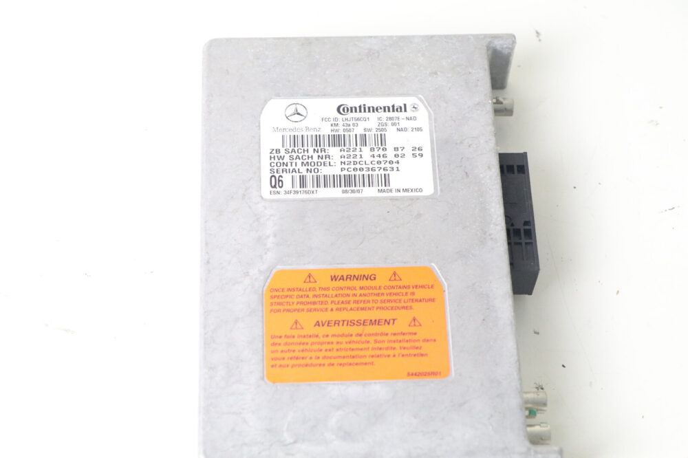 06-09 Mercedes Clk350 Clk550 W209 Voice Communication Control Module OEM #6