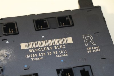 2003-2009 Mercedes Clk350 Clk500 W209 Right Door Control Module OEM A2098202026