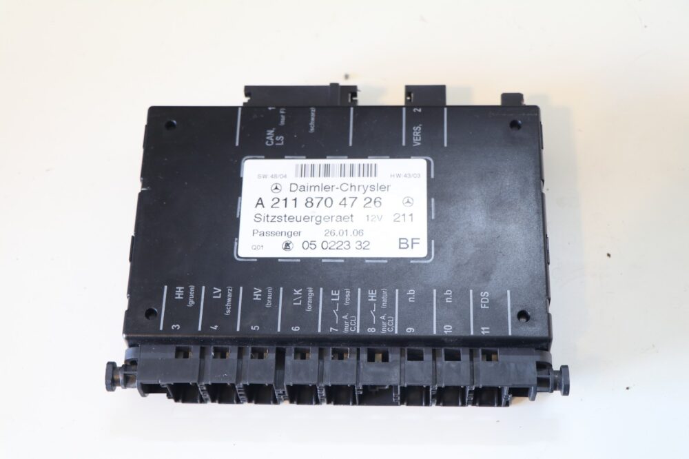 Mercedes W209 W211 W203 Passenger Power Seat Memory Module OEM A2118704726